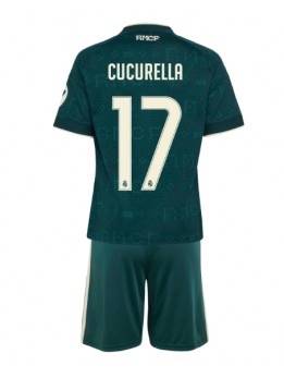 Real Madrid Marc Cucurella #17 Replika Borta Kläder Barn 2026-27 Kortärmad (+ byxor)